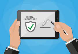 DOCUMENTS REQUIRED FOR DIGITAL SIGNATURES